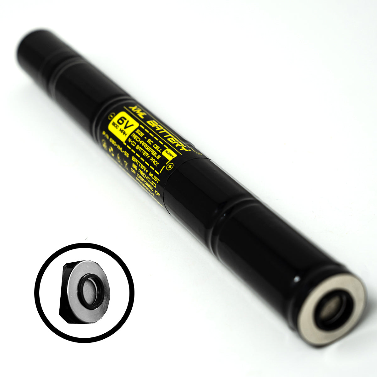 6 volt ni-cad rechargeable flashlight battery replacement XML Battery 6v 1800mAh Stinger 77375 DE77375 77175 9926J 20175 SL-20XLED SL-20XP-LED Ni-CD Battery Pack for Flashlight