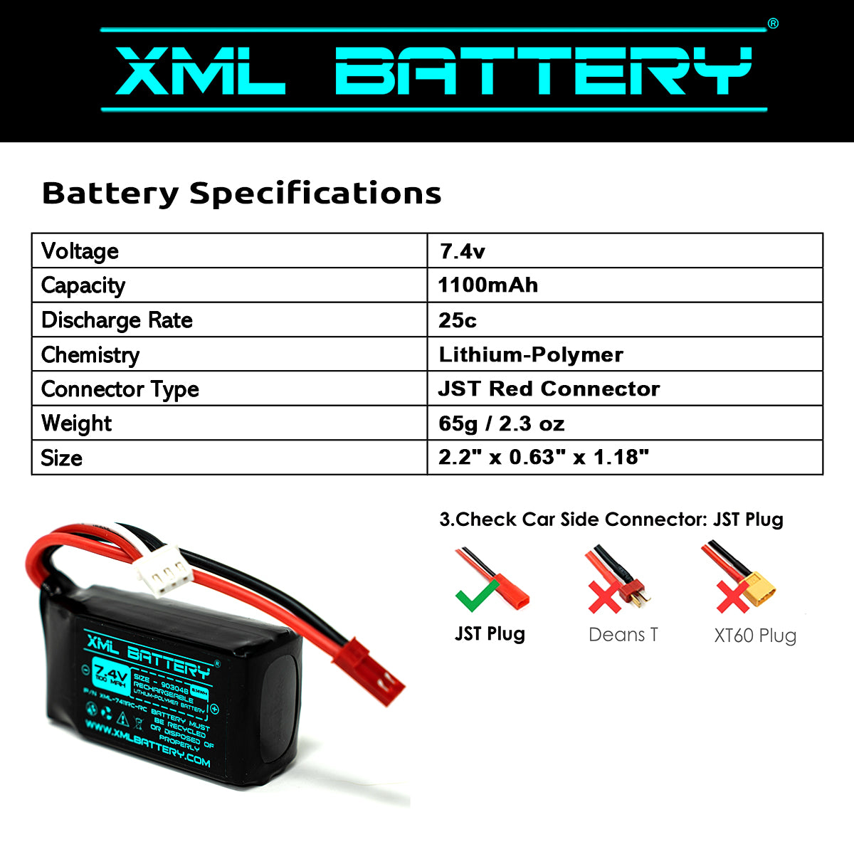 5800mAh 7.4V Li-ion Battery for 1/14 Hydraulic RC Dump Truck Tractor C – Toucan RC Hobby 5800mAh 7.4V Li-ion Battery for 1/14 Hydraulic RC Dump Truck Tractor C – Toucan RC Hobby