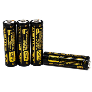 3.2v 600mAh AA LiFePO4 Lithium Rechargeable Battery for Outdoor Solar Lights