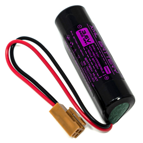 Mitsubishi M70 PLC Toshiba With Brown Plug ER6V/3.6V 3.6v 2400mAh Non-Rechargeable Lithium Battery Replacement for PLC Machine