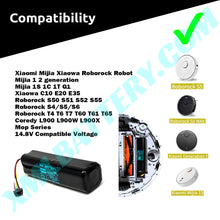 Mijia 1 2 generation Mijia 1S 1C 1T G1 14.4v 5600mAh Battery for Vacuum