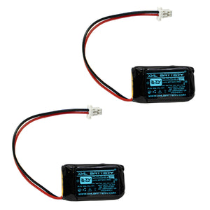 (2 Pack) CS540 Plantronics Battery C054 84479-01 8447901 86180-01 8618001 for Bluetooth