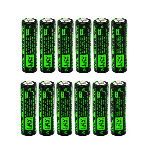 (12 Pack) 1.2v 1600mAh AA NI-MH Batteries Electronic Device Security System
