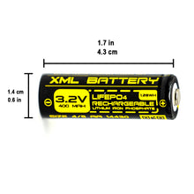 3.2v 400mAh LiFePO4 Lithium Rechargeable Battery Pack Replacement for Outdoor Solar Lights