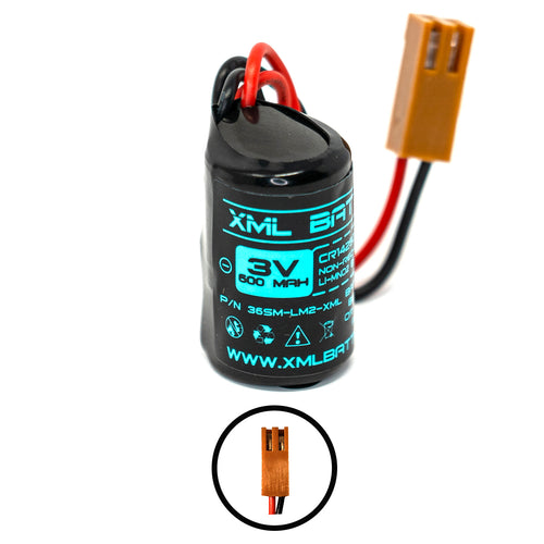 GE Fanuc IC610CPU101C Battery Lithium-Ion Manganese Non-Rechargeable Battery Pack Replacement for PLC Machine