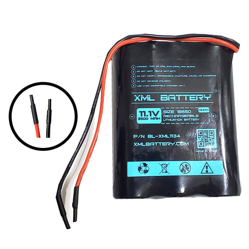 11.1v 3500mAh Li-ion PCB-Protected Battery Pack Replacement for RC Car