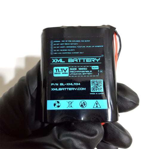 11.1v 3500mah Lithium With Leads Li-Ion Pack Replacement