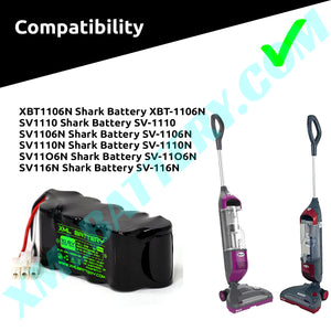 SV1110 Shark Battery SV-1110 Pack Replacement for Freestyle Navigator Cordless Stick Vacuum