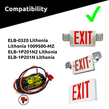 Saft 16440 Battery Ni-CD Rechargeable Battery Pack Replacement for Exit Sign Emergency Light