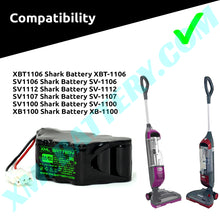 SV1107 Shark Battery SV-1107 Pack Replacement for Freestyle Navigator Cordless Stick Vacuum