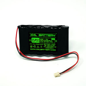 7.2v 2200mAh Ni-MH Battery Pack Replacement for Wireless Alarm Control Panel