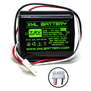 7.2v 3000mAh Rechargeable Ni-MH Battery Pack Replacement for Automatic Vacuum Robot