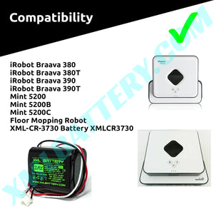 iRobot Braava 380 380T 390 390T Ni-MH Battery Pack for Automatic Vacuum Robot
