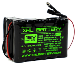 18v 1300mAh Rechargeable Ni-MH Battery Pack Replacement for Shark Handheld Vacuum