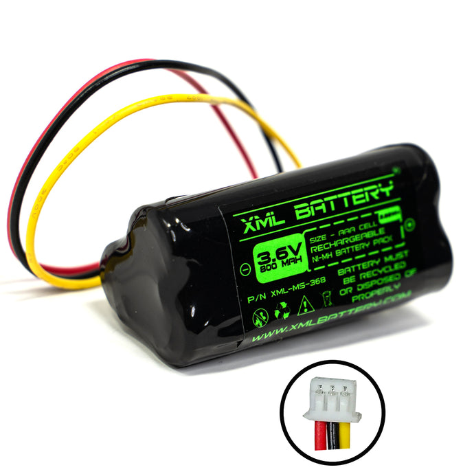 3.6v 800mAh Rechargeable Ni-MH Battery Pack Replacement for Barcode Scanner