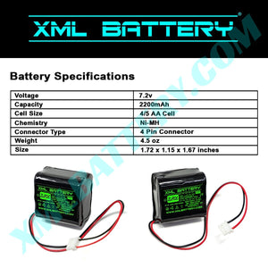 Mint 4200 4205 XML-PE-7222 XMLPE7222 Ni-MH Battery Pack for Automatic Vacuum Robot