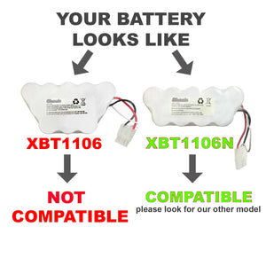 XBT1106N Shark Battery XBT-1106N Pack Replacement for Freestyle Navigator Cordless Stick Vacuum