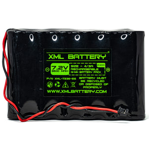 7.2v 3600mAh Ni-MH Battery Pack Replacement for Wireless Security System