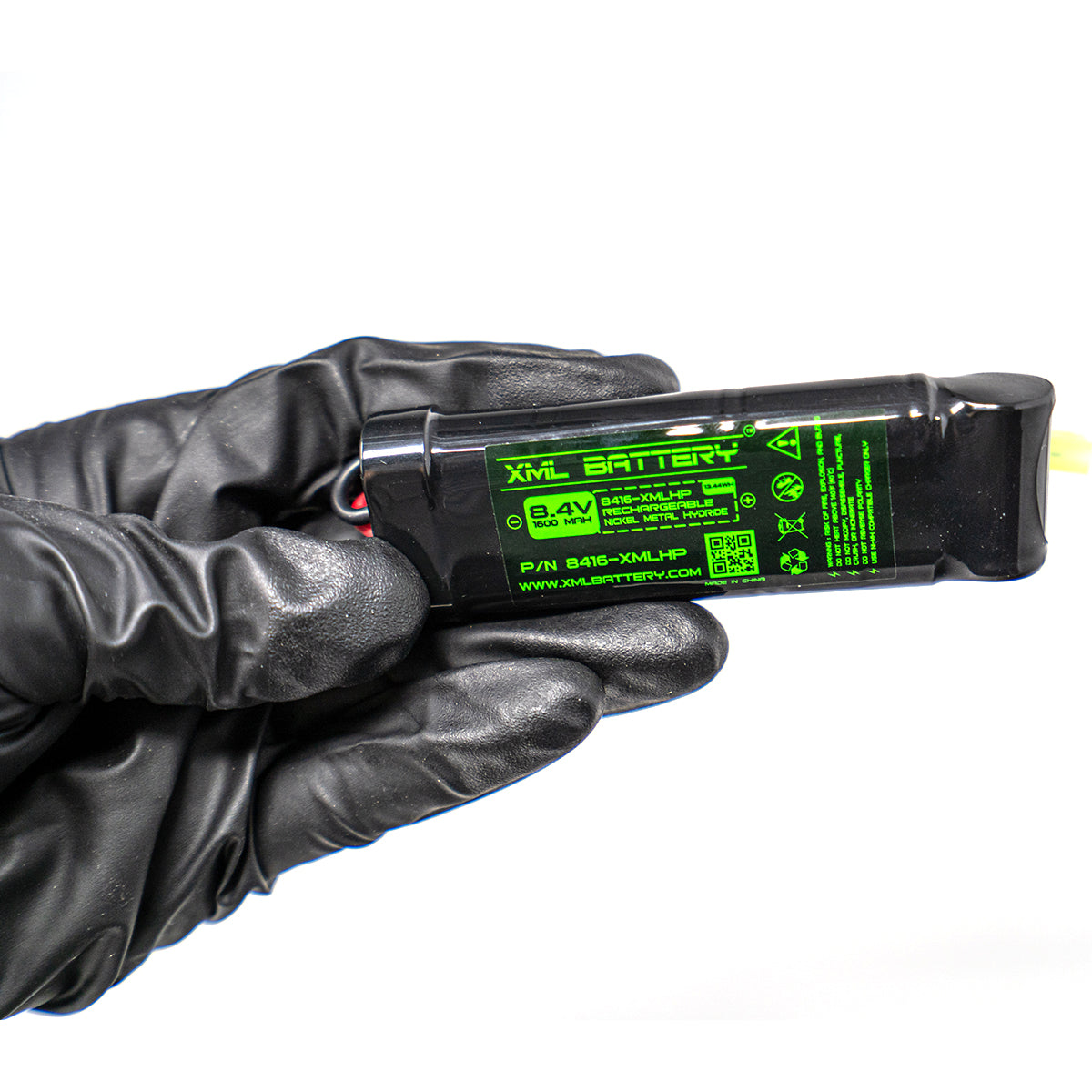 Tenergy 8.4V Airsoft Battery 1600mAh NiMH Nunchuck Battery...